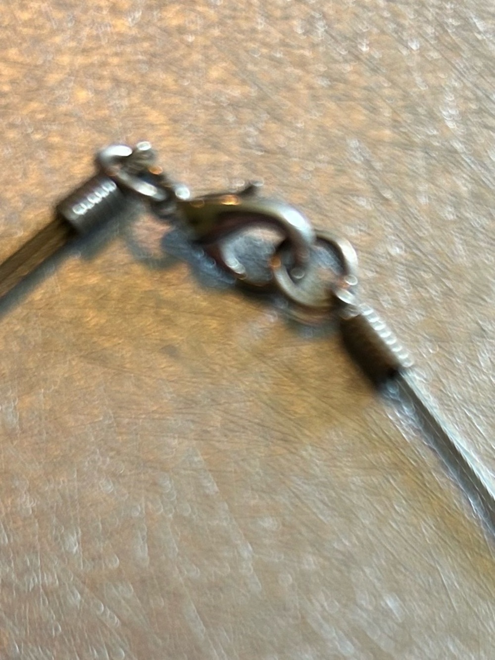 Minimalist Silver-Tone Pendant Necklace with Clear Crystal Accent - Picture 3 of 4
